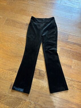 Express Black Velvet Bootcut high rise Pants Medium Womens